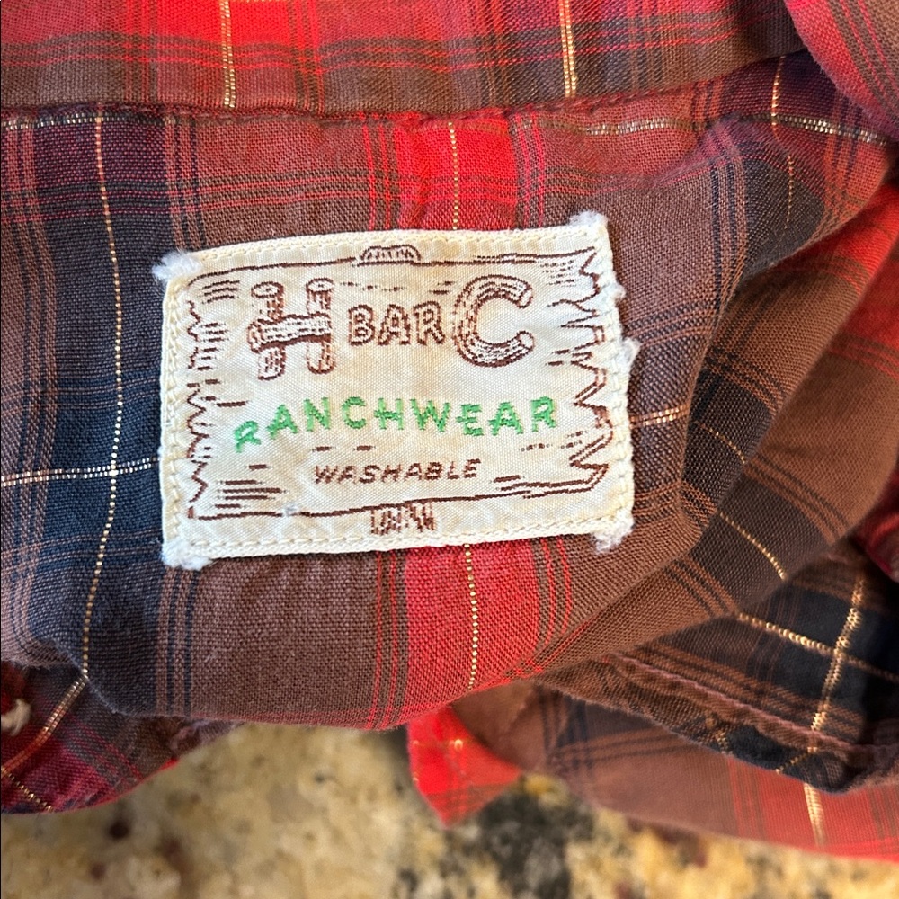 Vintage H Bar C Ranchwear checkered shirt - Picture 10 of 10